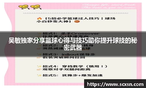 吴敏独家分享篮球心得与技巧助你提升球技的秘密武器